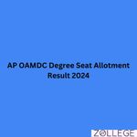 AP OAMDC Degree Seat Allotment Result 2024 on 19 July 2024 Check 1st Allotment List